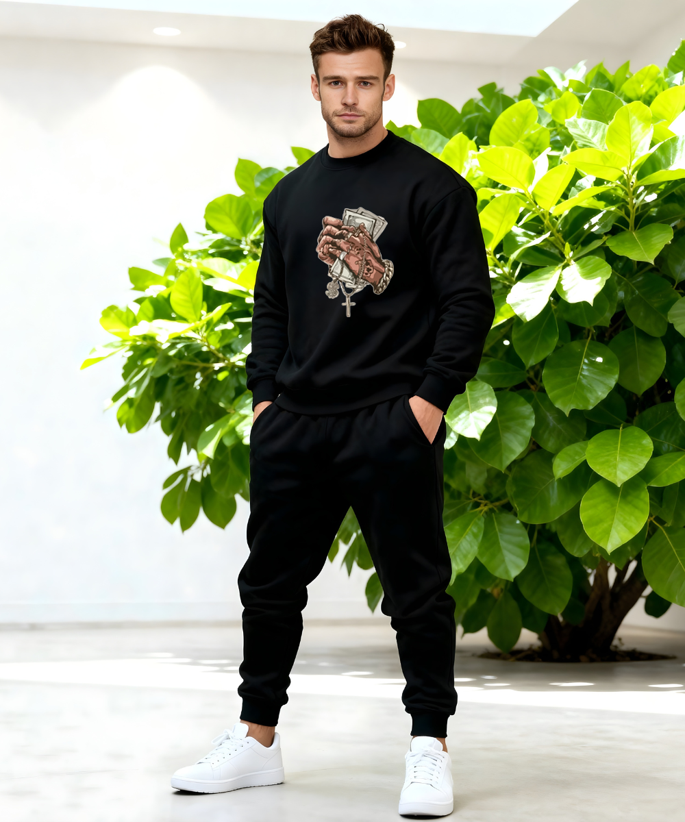 Money Hand Sweatshirt & Joggers